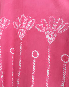 Pink Petals - Cotton Shibori Dress