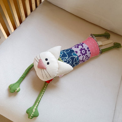 Zoe the Kitty – Upcycled handmade soft toy