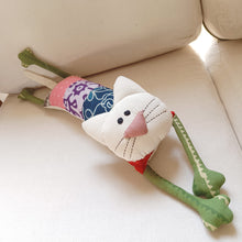 Load image into Gallery viewer, Zoe the Kitty – Upcycled handmade soft toy