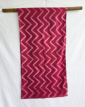 Load image into Gallery viewer, Brick Red - Cotton Shibori Stoles (22 inches by 80 inches)