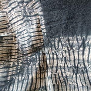 Charcoal - Cotton Shibori Cape