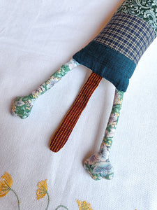 Greebo the Kitty – Upcycled handmade soft toy (4"/20")