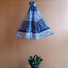 Load image into Gallery viewer, Blue Lagoon -  Silk Shibori Stoles (22 inches by 80 inches)