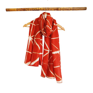 Multani Mitti -  Silk Shibori Stoles (22 inches by 80 inches)