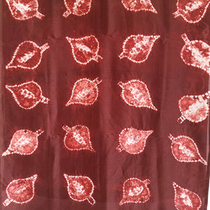 Almond Leaves -  Silk Shibori Stoles (22 inches by 80 inches)