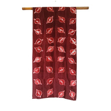 Load image into Gallery viewer, Almond Leaves -  Silk Shibori Stoles (22 inches by 80 inches)