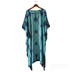 Clear Skies - Cotton Shibori Kaftan