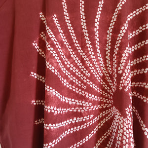Red Hibiscus - Soft Shibori Cotton Top