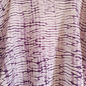 Purple Waves - Soft Shibori Cotton Top