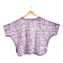 Load image into Gallery viewer, Purple Waves - Soft Shibori Cotton Top