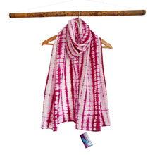 Load image into Gallery viewer, Pink Passion -  Silk Shibori Stoles (22 inches by 80 inches)