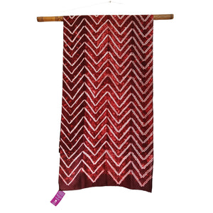 Tracks -  Silk Shibori Stoles (22 inches by 80 inches)
