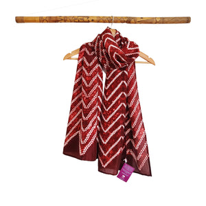 Tracks -  Silk Shibori Stoles (22 inches by 80 inches)