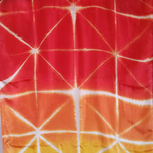 Load image into Gallery viewer, Sun rays -  Silk Shibori Stoles (22 inches by 80 inches)
