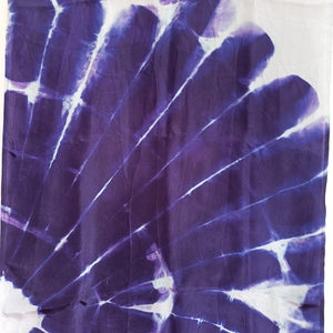 Deep Purple -  Silk Shibori Stoles (22 inches by 80 inches)