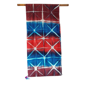 Hawaiian Holiday -  Silk Shibori Stoles (22 inches by 80 inches)