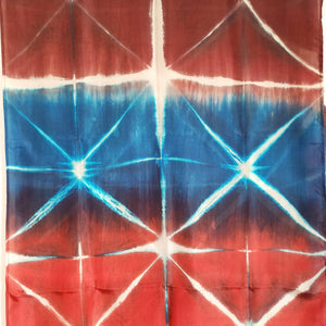 Hawaiian Holiday -  Silk Shibori Stoles (22 inches by 80 inches)