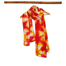 Load image into Gallery viewer, Happy Holi -  Silk Shibori Stoles (22 inches by 80 inches)