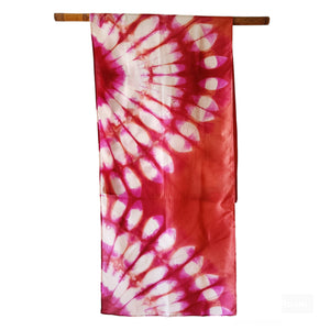 Onion Skin -  Silk Shibori Stoles (22 inches by 80 inches)