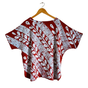 Pressed Flowers - Soft Shibori Cotton Top