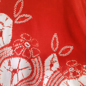 Red Blossom - Soft Shibori Cotton Top