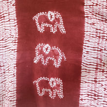 Load image into Gallery viewer, Beetroot Elephants - Soft Shibori Cotton Top
