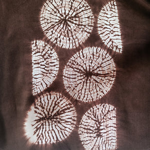 Earthy Blooms - Soft Shibori Cotton Top