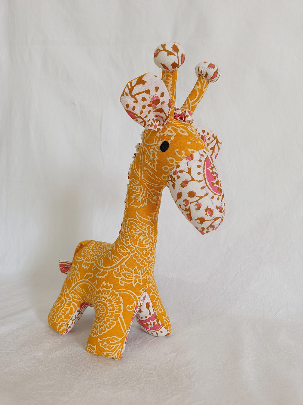 Amy the giraffe  – Handmade soft toy (11.5”/9”/3”)