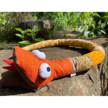 Load image into Gallery viewer, Handmade Patchwork stuffed toy snake – 105 cm long