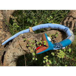 Handmade Patchwork stuffed toy snake – 105 cm long