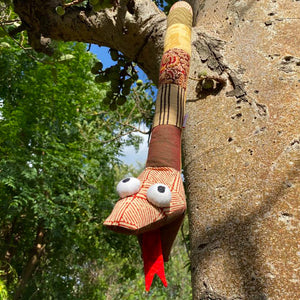 Handmade Patchwork stuffed toy snake – 105 cm long