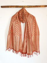 Load image into Gallery viewer, Rusty memories - Tussar Silk Shibori Dupatta
