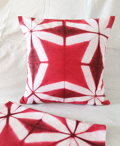 Celebrations 1 - Cotton shibori cushion cover (16"/16")