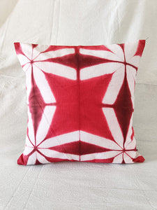 Celebrations 1 - Cotton shibori cushion cover (16"/16")