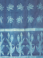 Load image into Gallery viewer, Night Lotus - Tussar Silk Shibori Dupatta