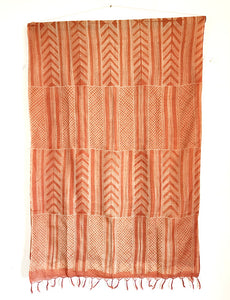 Rusty memories - Tussar Silk Shibori Dupatta