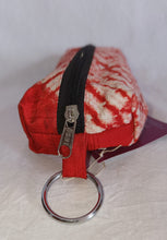 Load image into Gallery viewer, Silk Shibori Pouch with zipper