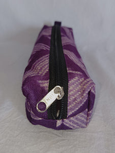 Silk Shibori Pouch with zipper