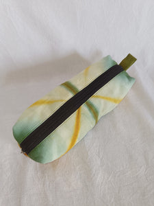 Cotton Shibori Pouch with zipper