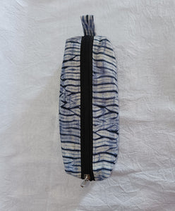 Cotton Shibori Pouch with zipper
