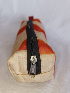 Silk Shibori Pouch with zipper