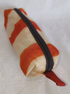 Silk Shibori Pouch with zipper
