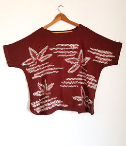 Wind swept - Soft Shibori Cotton Top