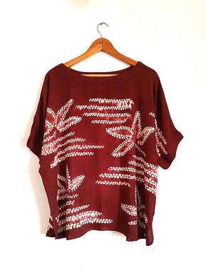 Wind swept - Soft Shibori Cotton Top