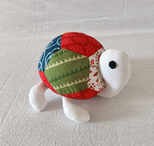 Load image into Gallery viewer, Tilda the Turtle  – Upcycled handmade soft toy (7&quot;/7&quot;)