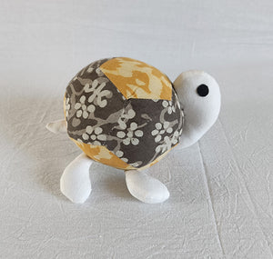 Tilly the Turtle  – Upcycled handmade soft toy (7"/7")