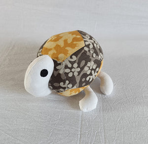 Tilly the Turtle  – Upcycled handmade soft toy (7"/7")