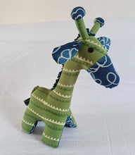Load image into Gallery viewer, Greg the giraffe  – Handmade soft toy (11.5”/9”/3”)