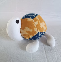 Load image into Gallery viewer, Camila the Turtle  – Upcycled handmade soft toy (7&quot;/7&quot;)