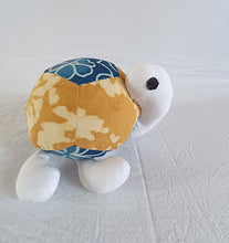 Load image into Gallery viewer, Camila the Turtle  – Upcycled handmade soft toy (7&quot;/7&quot;)